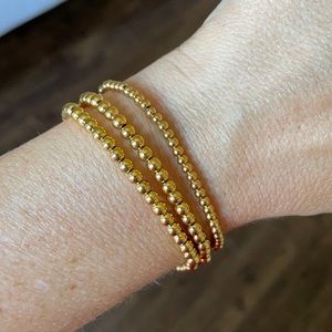 Set of 3 gold filled bracelets